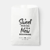 Moderne afbeelding Een snoer die eindigt op een ni Bedankzakje (Voorkant)