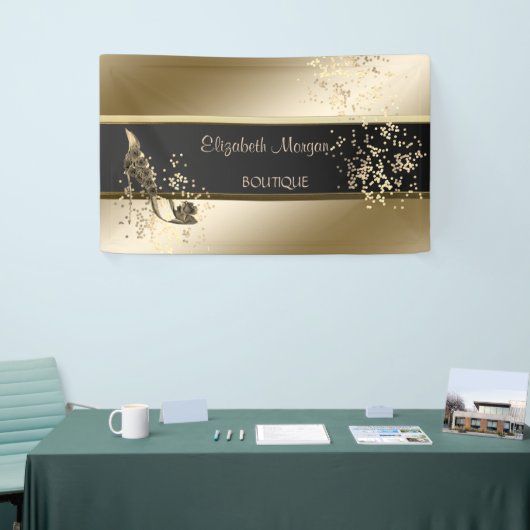 Moderne afbeelding, lichtgevend, Floral hoog Spandoek (Beurs)