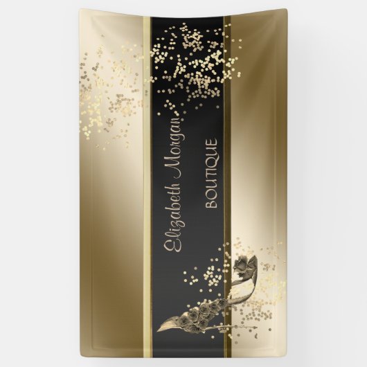 Moderne afbeelding, lichtgevend, Floral hoog Spandoek (Verticaal)