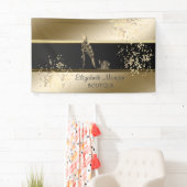 Moderne afbeelding, lichtgevend, Floral hoog Spandoek (Insitu)