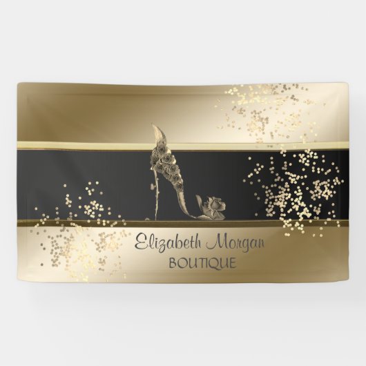 Moderne afbeelding, lichtgevend, Floral hoog Spandoek (Horizontaal)