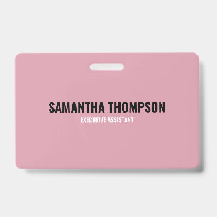 Moderne afbeelding roze, wit en zwart badge