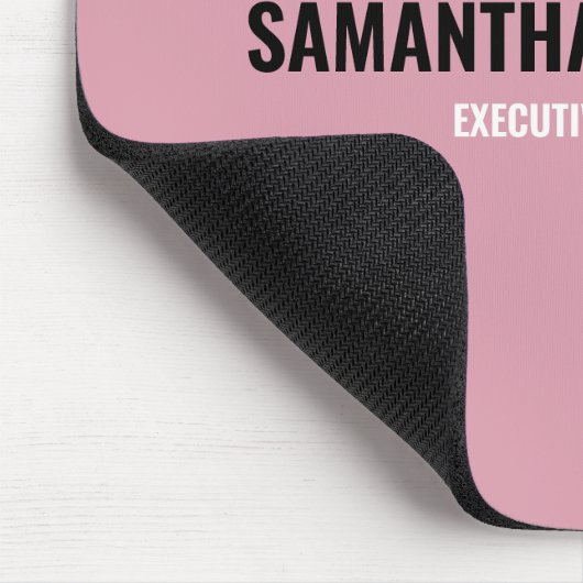 Moderne afbeelding roze, wit en zwart muismat (Hoek)