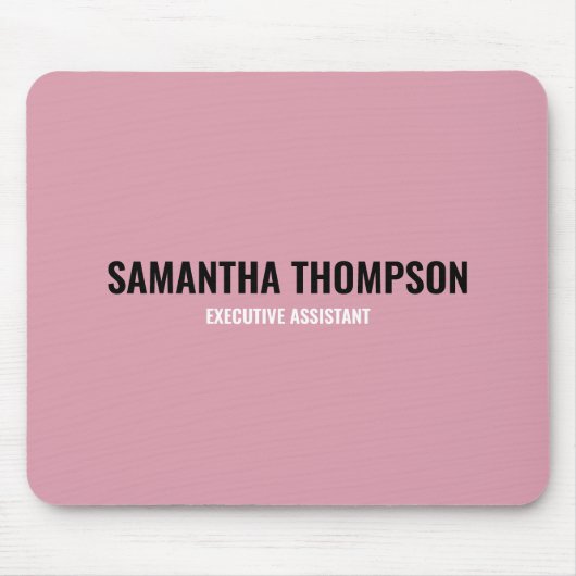 Moderne afbeelding roze, wit en zwart muismat (Voorkant)