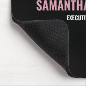 Moderne afbeelding roze, wit en zwart muismat (Hoek)