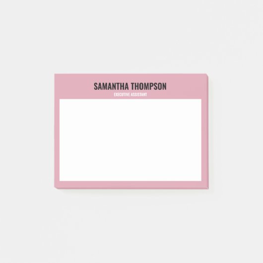 Moderne afbeelding roze, wit en zwart post-it® notes (Voorkant)