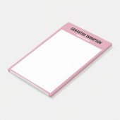 Moderne afbeelding roze, wit en zwart post-it® notes (Schuin)