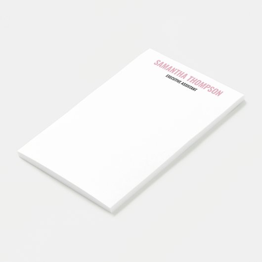 Moderne afbeelding roze, wit en zwart post-it® notes (Schuin)