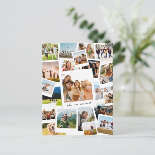 Moderne Afbeelding Scrapbook Fotocollage Briefkaart (Staand voorkant)