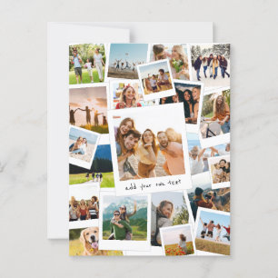 Moderne Afbeelding Scrapbook Fotocollage Briefkaart