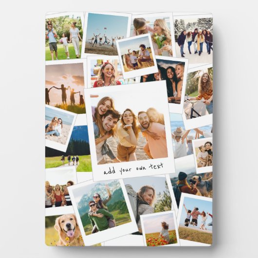 Moderne Afbeelding Scrapbook Fotocollage Fotoplaat (voorkant)