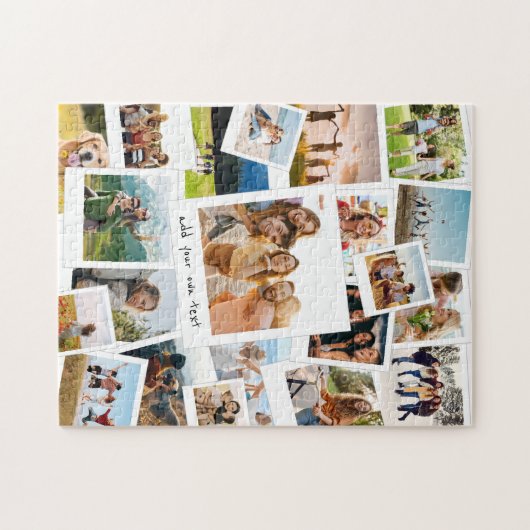 Moderne Afbeelding Scrapbook Fotocollage Legpuzzel (Horizontaal)