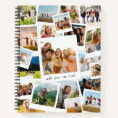 Moderne Afbeelding Scrapbook Fotocollage Notitieboek (Voorkant)