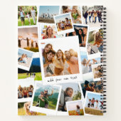 Moderne Afbeelding Scrapbook Fotocollage Notitieboek (Achterkant)