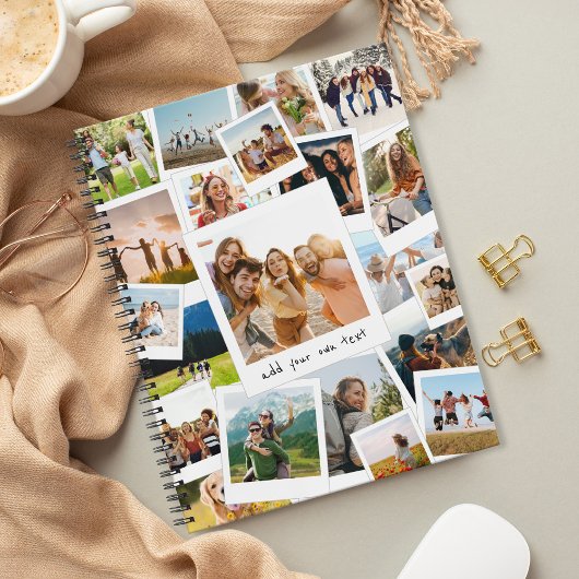 Moderne Afbeelding Scrapbook Fotocollage Notitieboek