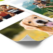 Moderne Afbeelding Scrapbook Fotocollage Poster (Hoek)