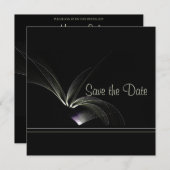 Moderne afbeelding slaat de datum op save the date (Voorkant / Achterkant)