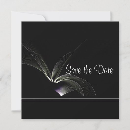 Moderne afbeelding slaat de datum op save the date (Voorkant)
