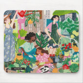 Moderne afbeelding van groenmakerij muismat (Voorkant)