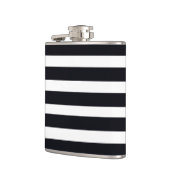 Moderne afbeelding zwart-wit gestreept heupfles (Links)