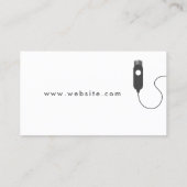 Moderne afdekking van haartrimmer visitekaartje (Achterkant)