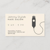 Moderne afdekking van haartrimmer visitekaartje (Voorkant)