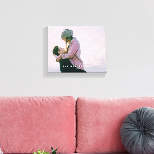 Moderne afdruk fotocanvas voor aangepaste familie canvas afdruk (Insitu (Woonkamer))