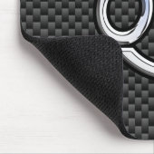 Moderne afdruk van de zodiac-symbool Carbon Carbon Muismat (Hoek)
