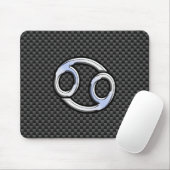Moderne afdruk van de zodiac-symbool Carbon Carbon Muismat (Met muis)