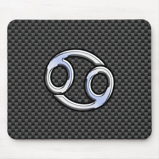 Moderne afdruk van de zodiac-symbool Carbon Carbon Muismat (Voorkant)