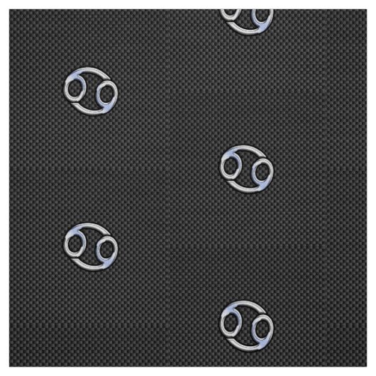Moderne afdruk van de zodiac-symbool Carbon Carbon Stof (Swatch)