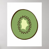 Moderne afdruk van een Kiwi Fruit voor uw keuken Poster (Voorkant)