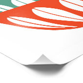 Moderne afdrukken halverwege de eeuw foto afdruk (Hoek)