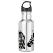 Moderne afdrukken van monochrome Zebra Waterfles (Voorkant)