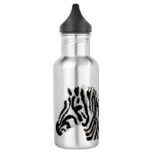 Moderne afdrukken van monochrome Zebra Waterfles (Links)