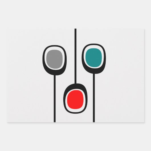 Moderne afdrukpapierbladen uit de middenklasse inpakpapier vel (Voorkant)