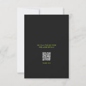 Moderne Afgestudeerde Gele Afstudeerdiploma Afstud Kaart (Achterkant)
