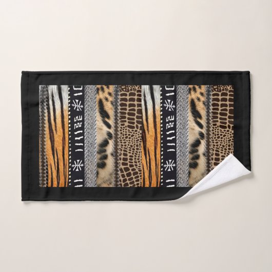 Moderne Afrikaanse dierlijke motif digitale afdruk Bad Handdoek (Handdoek)