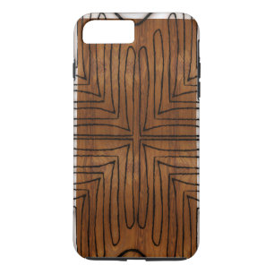 Moderne Afrikaanse driekleurenkorrel iPhone 8/7 Plus Hoesje