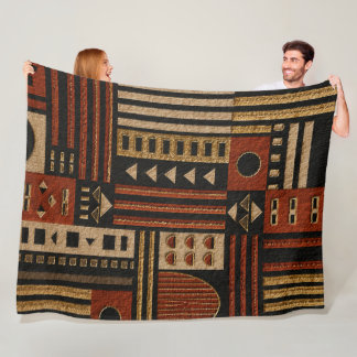Moderne Afrikaanse Geometrische Sherpa Deken Decor