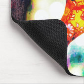 Moderne Afrikaanse olifant Pop kunst hedendaags Muismat (Hoek)