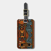 Moderne Afrikaanse print Bagagelabel (Voorkant verticaal)
