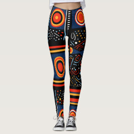 Moderne Afrikaanse print Leggings