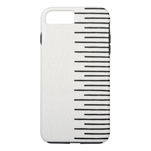 Moderne Afrikaanse stambinnen Witte Leder Kijk uit Case-Mate iPhone Case (Achterkant)