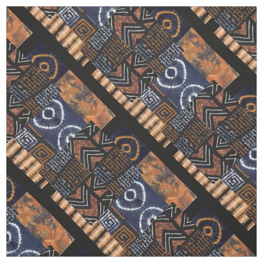 Moderne Afrikaanse stamprint Stof (Swatch)