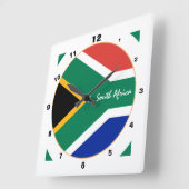 Moderne Afrikaanse vlag, Zuid-Afrika thuis / ontwe Vierkante Klok (Hoek)