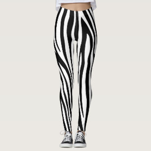 Moderne Afrikaanse Zebra — Dierenpringspatroon Leggings