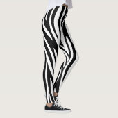 Moderne Afrikaanse Zebra — Dierenpringspatroon Leggings (Rechts)