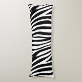 Moderne Afrikaanse Zebra — Dierenpringspatroon Lichaamskussen (Voorkant Verticaal)