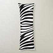 Moderne Afrikaanse Zebra — Dierenpringspatroon Lichaamskussen (Achterkant (Verticaal))